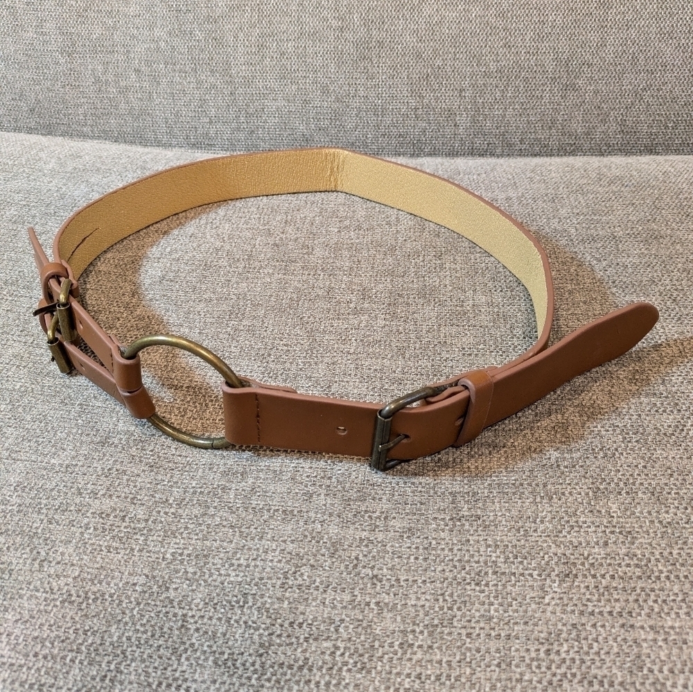 No brand belt faux leather color brown - Picture 4 of 7